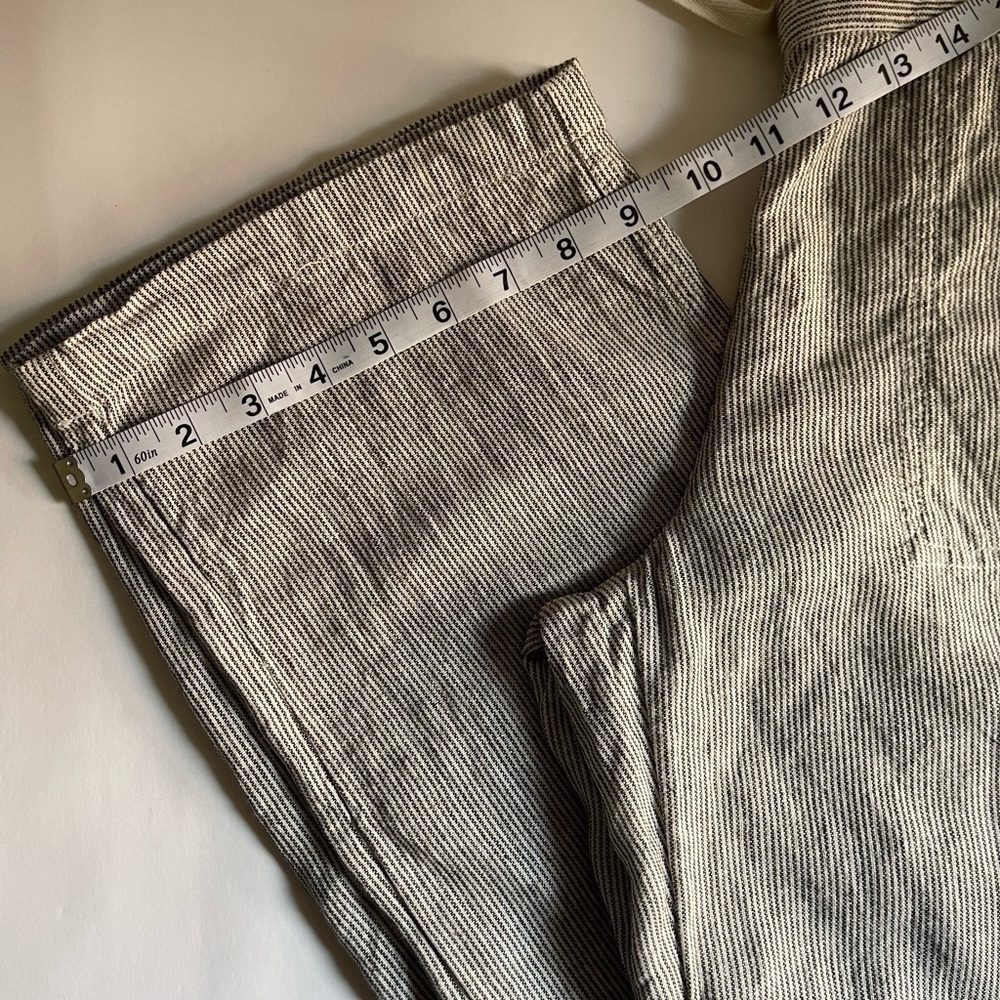 C.A.S.L.O.N Women's gray and withe striped, light and casual Sz Small - Picture 5 of 10